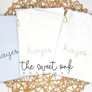 Embroidered Monogram Shirt, Toddler Name Shirt. Embroidered Name Shirt, Left Chest Monogram Shirt, Personalized Kids Shirt