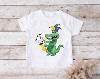 Watercolor Mardi Gras Shirt Personalized Mardi Gras Gator Shirt Custom Toddler Mardi Gras Shirt Kids Mardi Gras Shirt Mardi Gras Parade