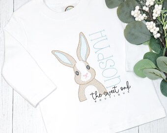 Kids Easter Shirt, Custom Toddler Easter Shirt, Personalized Embroidered Easter Bunnies Shirt, Kids Easter Shirt, Bunny Shirt, Egg Hunt