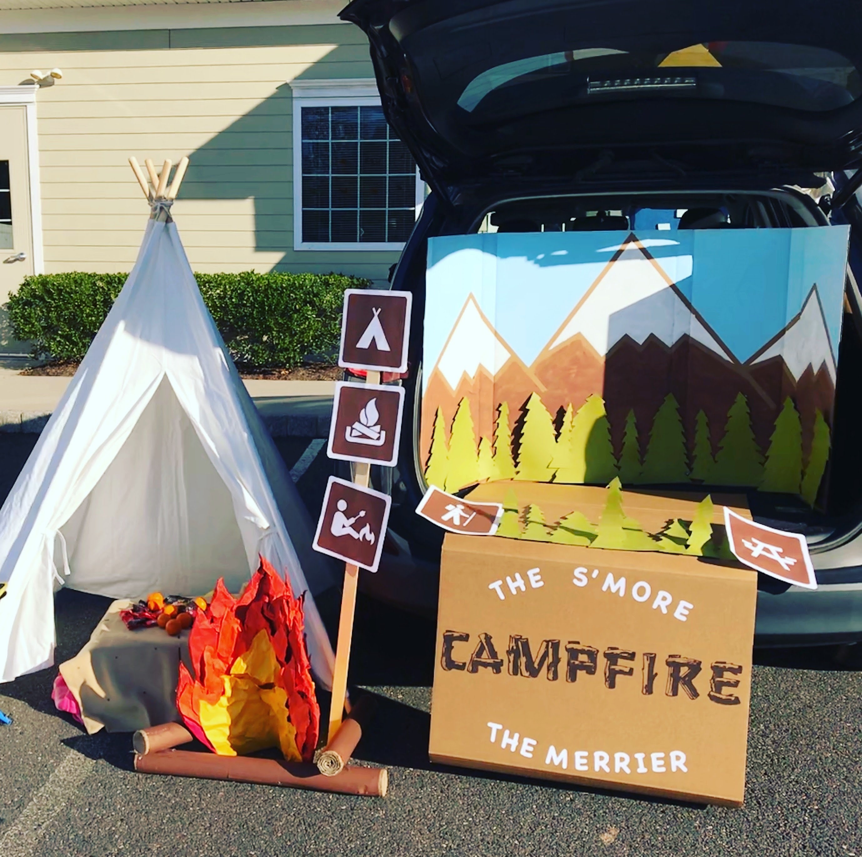 Camping Files Trunk or Treat Decor Printable Decoration Hiking PDF Sign