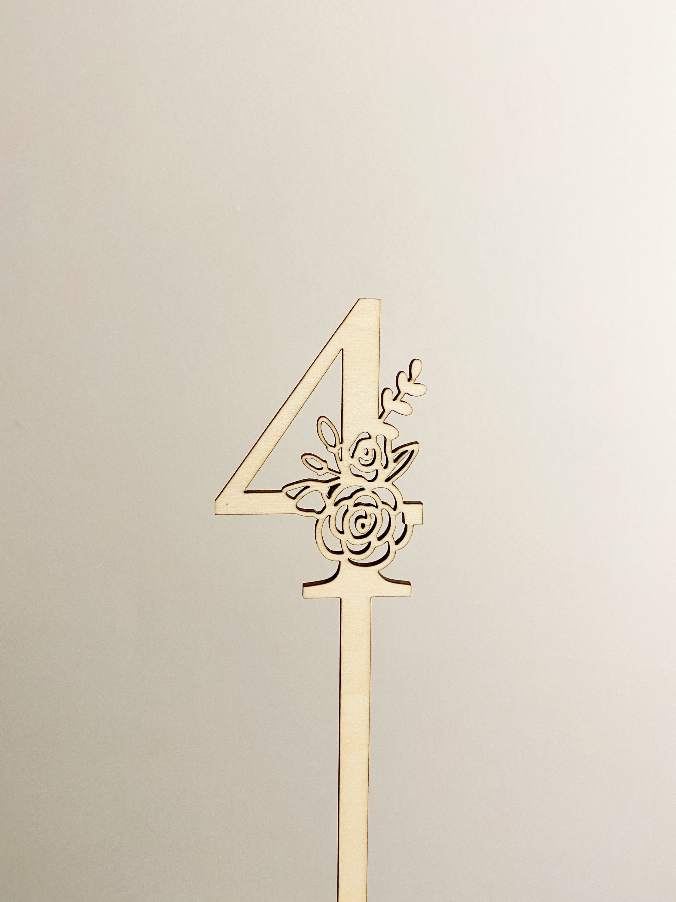 Floral Table Number SVG File Number Toppers Birthday Toppers Wedding ...