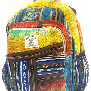 Himalayan Hemp Backpack: Small Fair Trade Festival Bag
