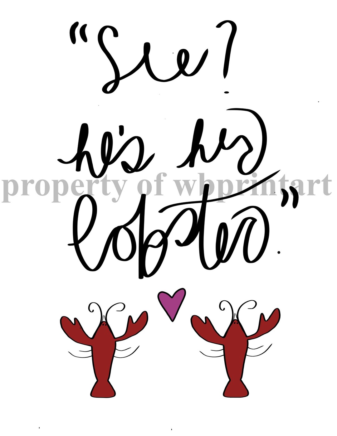 Phoebe Buffay Quote Hes Her Lobster Friends TV Show Etsy