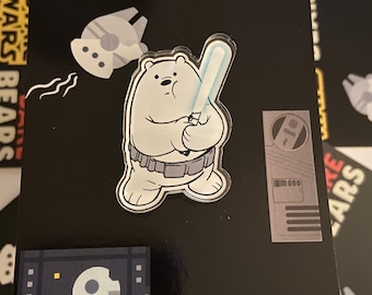 We Bare Bears / ICE BEAR PIN as Luke Skywalker