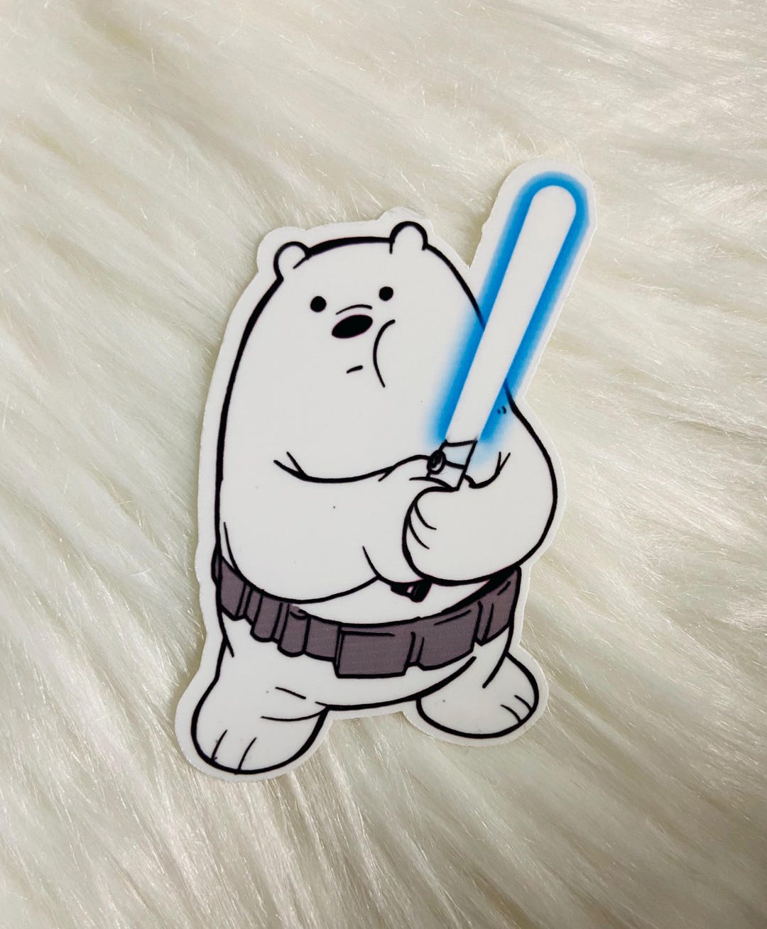 We Bare Bears / ICE BEAR STICKER as Luke Skywalker - Etsy