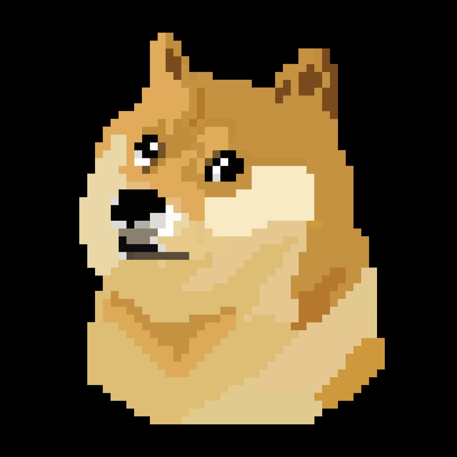 Doge Pixel Art 8 Bit Illustrator File .AI SVG PNG Files | Etsy