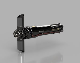 Kylo Ren Lightsaber STL for 3D Printing, Cosplay Prop