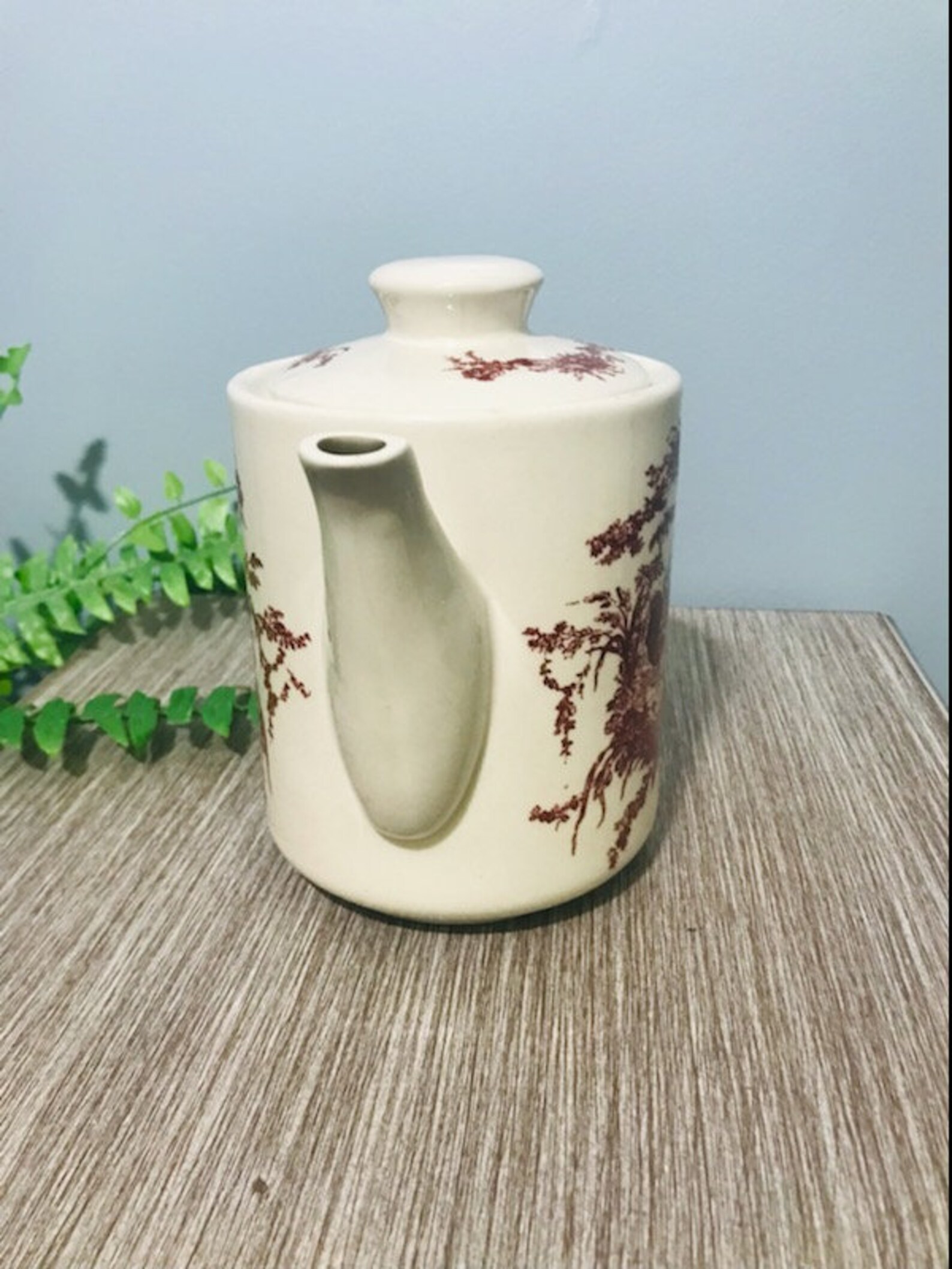 California Pantry Classic Ceramics Red Rooster Teapot Etsy