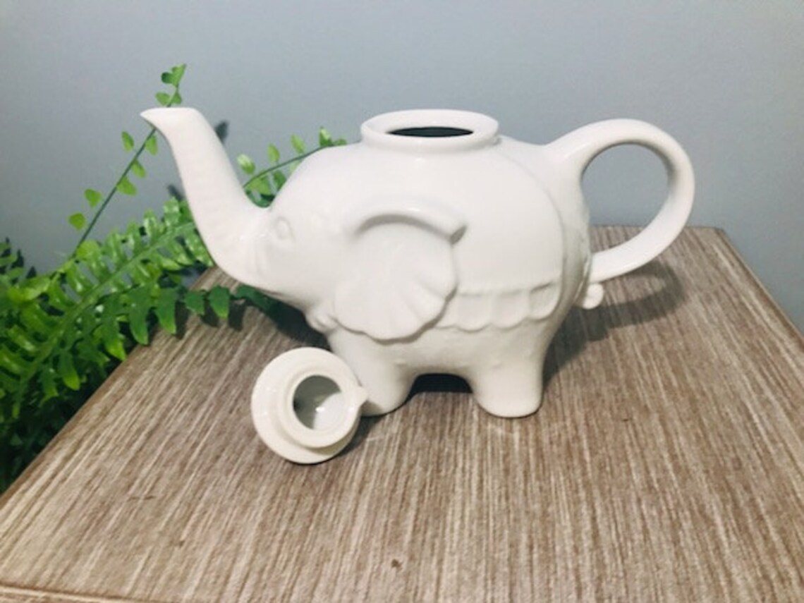 BIA Cordon Bleu White Elephant Teapot Etsy