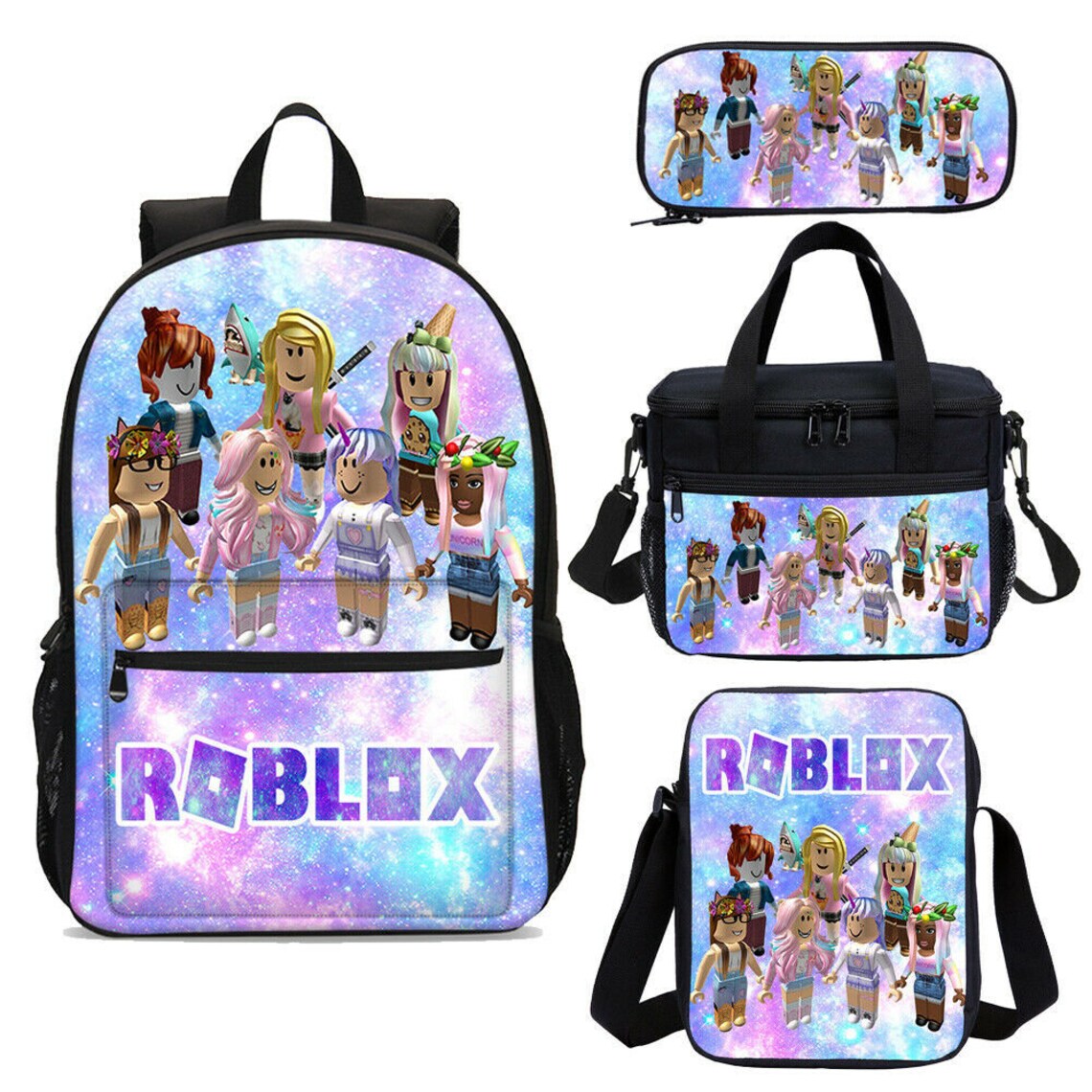 Roblox Girls Backpack Lunch Box Shoulder Bag Pencil Case Lot Etsy