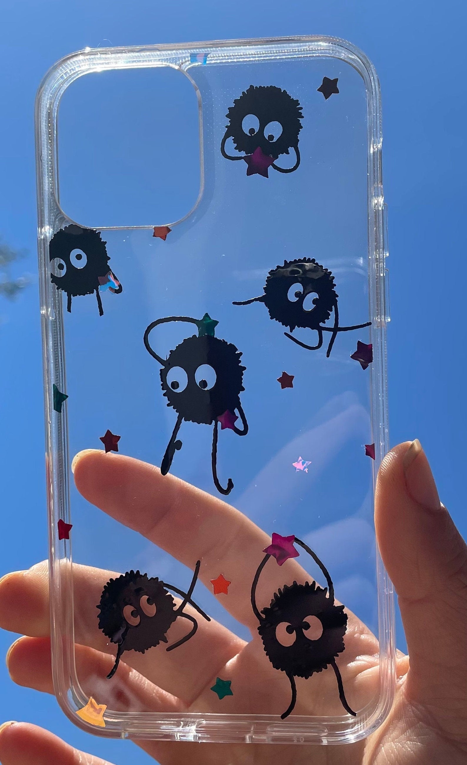 Soot Sprites Clear Phone Case Studio Ghibli Phone Case Clear Etsy