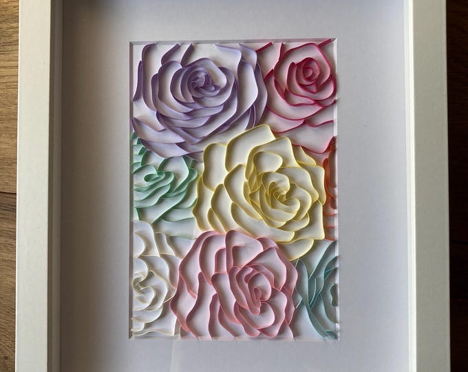 Paper Quilling Rose Garden - Etsy