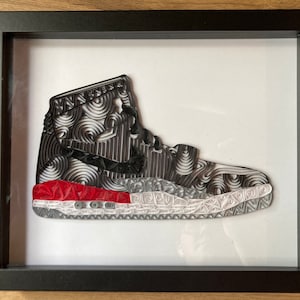 Paper Quilling Jordan Legacy 312 ‘Black Suede’ Shoe, Nike