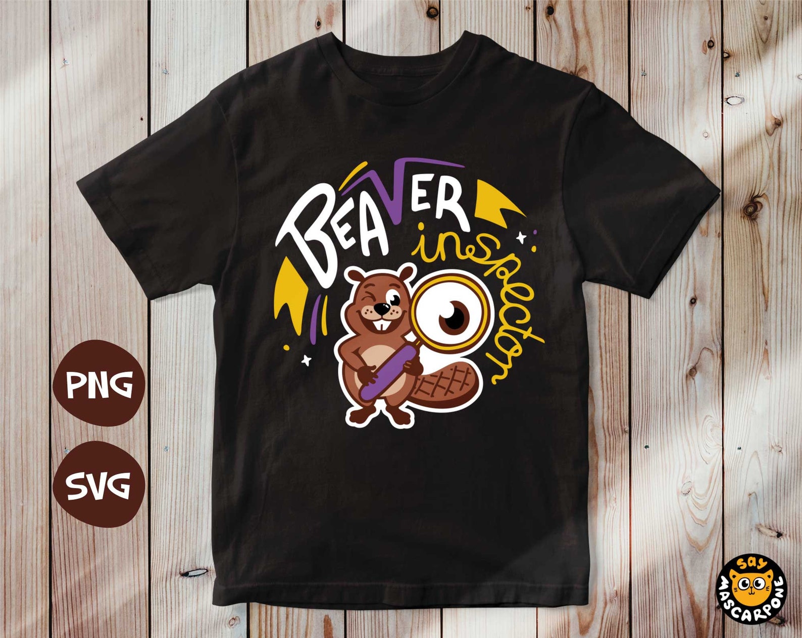 Beaver Inspector Svg, Kids Shirt Svg, Digital Download Art, Quote Svg
