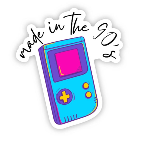 Made in the 90's Gameboy Sticker/Decal