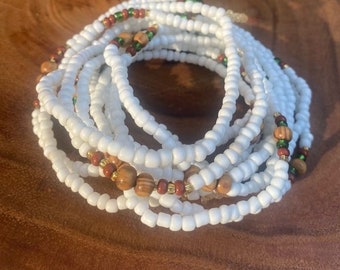 Mutter Erde Taille Perlen - Eleganter Handgefertigter Taille Schmuck Inspiriert von der Palette der Natur