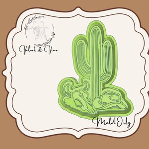 Cactus Bull Hat Freshie Mold