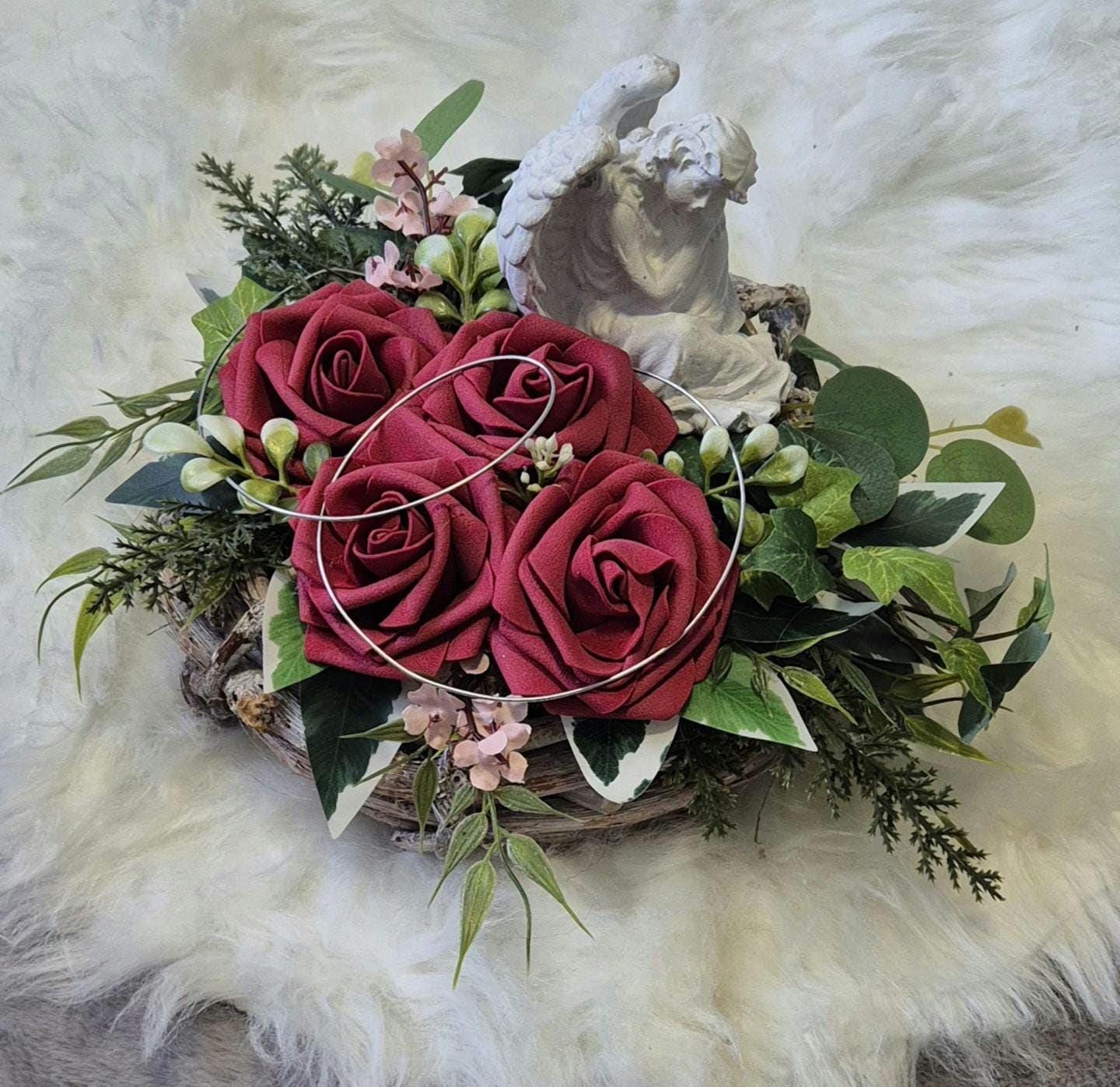 Kunstblumen grab - Etsy.de