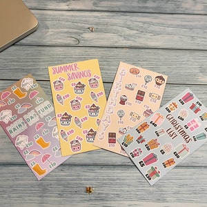Birthday, Rainy Day, Christmas, Summer Savings Challenge Tracker Cards