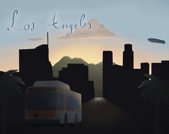 Pocztówka z centrum Los Angeles