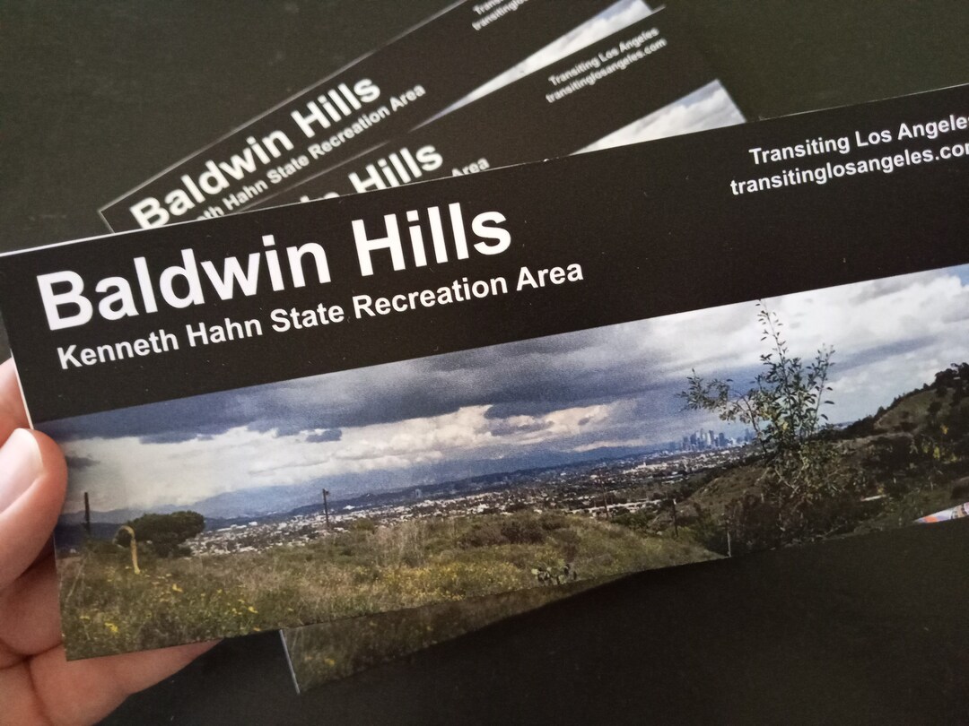 Baldwin Hills Map & Guide Etsy