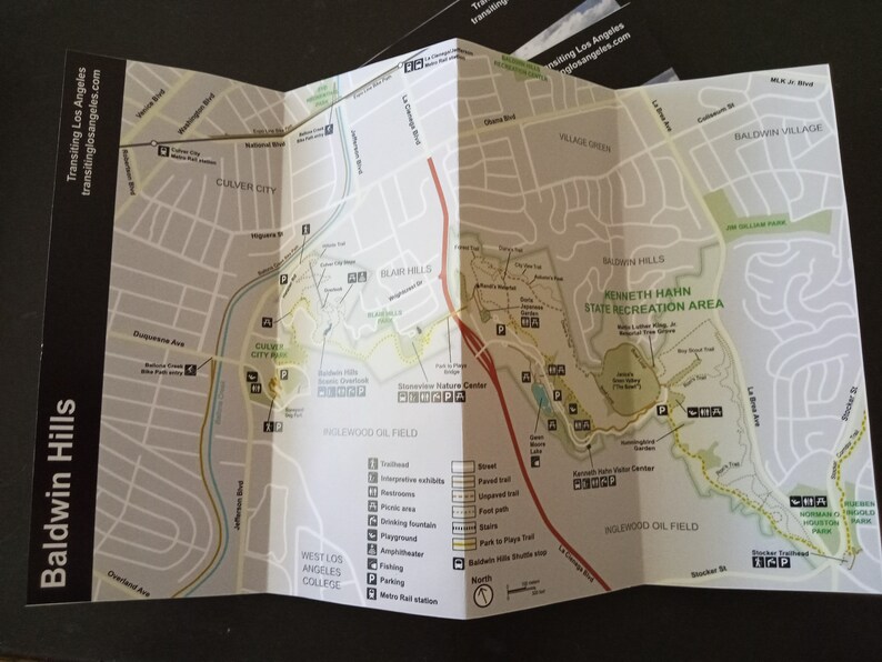 Baldwin Hills Map & Guide Etsy