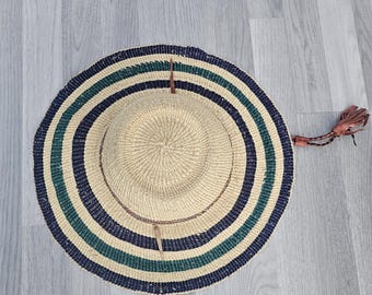 Sombrero de paja Bolga \ Sombrero de sol \ Sombrero de paja \ Sombrero Bolga \ Sombrero tejido a mano \ Sombrero de verano \ Sombrero de playa \ Decoración de pared
