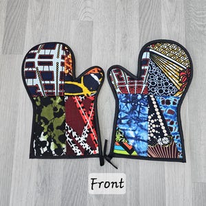 Oven Gloves/ Great Gift Idea/ Holidays/House Warming/Kitchen Use/African Print Oven Gloves
