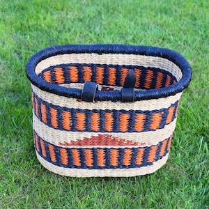 Bicycle Basket with Straps - 4 - African Basket