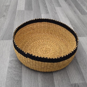 Multifunctional Decorative basket, African fruit basket, Bolga Straw basket, Woven Vegetable Basket, Clutter Storage Basket,