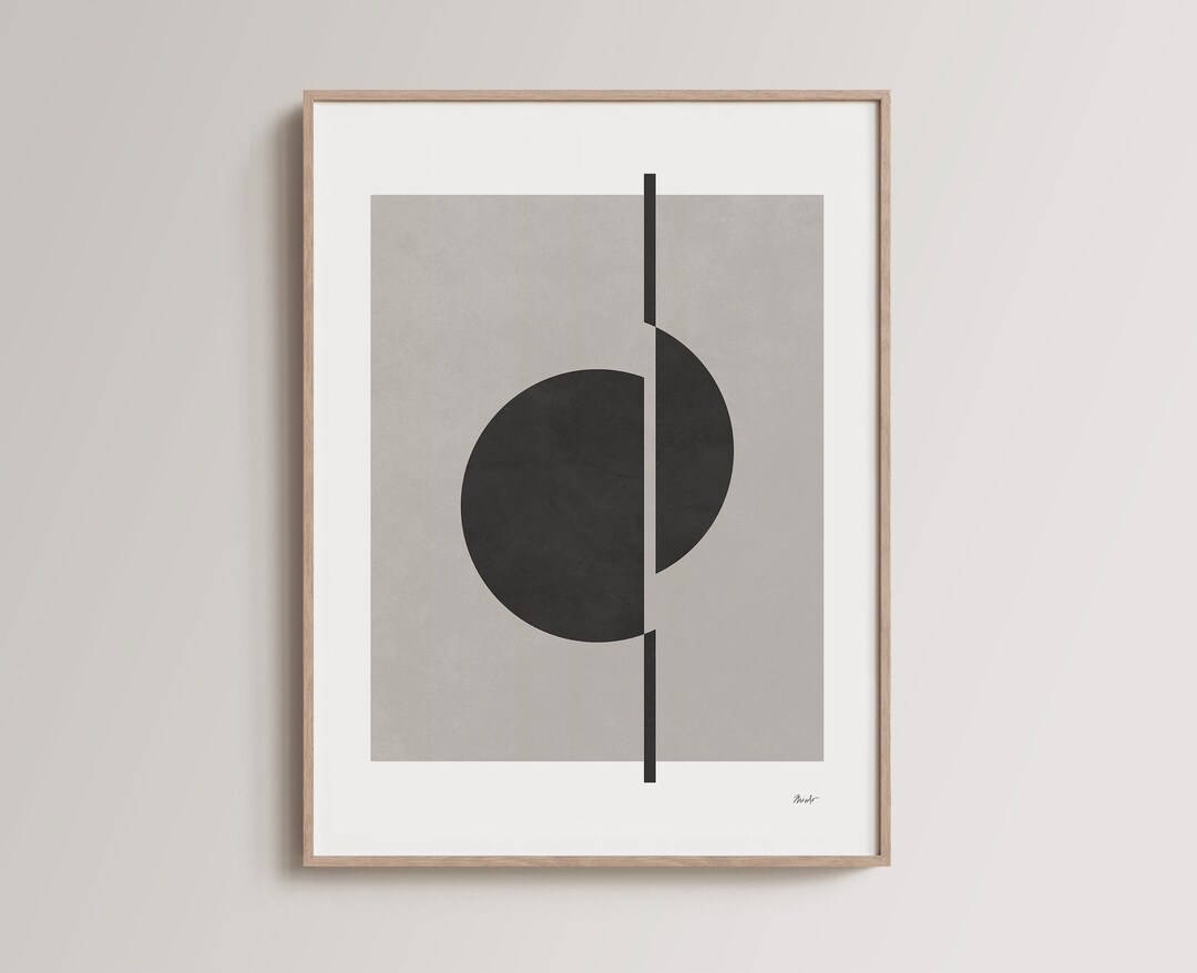 Abstract Art Print ⋅ Minimalist Printable Wall Art ⋅ Mid Century Modern ...