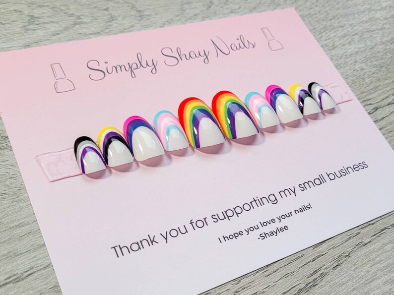 Pride Flags Nail Set Press On Nails | Etsy