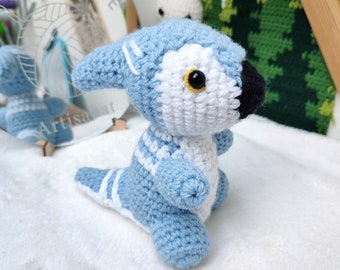 Crochet Pattern Lucky - Parasaurolophus (Paleo Pines)