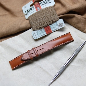 Brown vegtan Leather watch strap  24mm,22mm,21mm,20mm,19mm,18mm,16mm-VEG-BROWN-F-K-X-N-