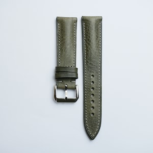 Waxy steel grey watch strap , ,24mm 22mm,21mm,20mm 19mm ,18mm ...-WAXY-GRAY-F-S-M-N-
