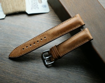 Tan Brown Maya watch strap  24mm,22mm,21mm,20mm,19mm,18mm,16mm-MAYA-TAN-F-S-M-N-