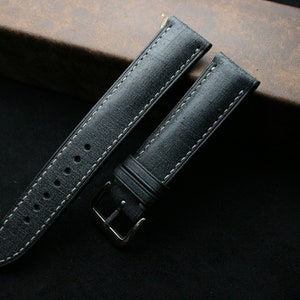 Babele black watch strap 24mm,22mm,21mm,20mm,19mm,18mm,16mm-BABELE-BLACK-F-K-TH-N-