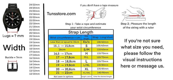 Leather Strap Measure Watch Strap Size Buckle How To Know Watch