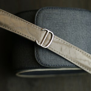 Gray leather cartier  watch strap-BORUNG cartier L1-GRAY-VM-S-M-N-