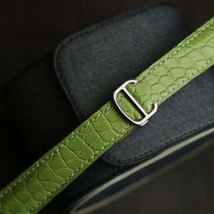 Hellgrünes Alligator Leder Cartier Uhrenarmband-CLuon Cartier L1-HELLGRÜN-V-KM-N-