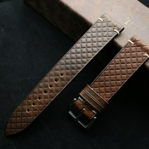 Chromepak horween dark brown slim watch strap 24mm,22mm,21mm,20mm,19mm,18mm,16mm-SAP mem dap-dark brown-0-D-0-N-