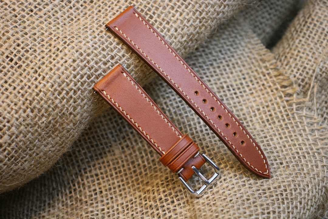 Vegtan Braun schmales Uhrenarmband 24 mm,22 mm,21 mm,20