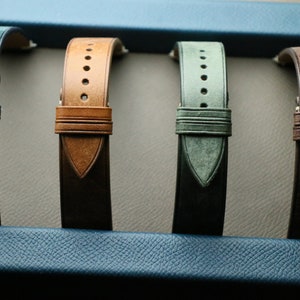 Brown maya slim Leather watch strap 24mm,22mm,21mm,20mm,19mm,18mm,16mm-MAYA-BROWN-0-D-0-N image 4