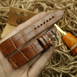 Alligator conag patina Leather watch strap-Ca Nino-PATINA CONAG-0-0-0-N-