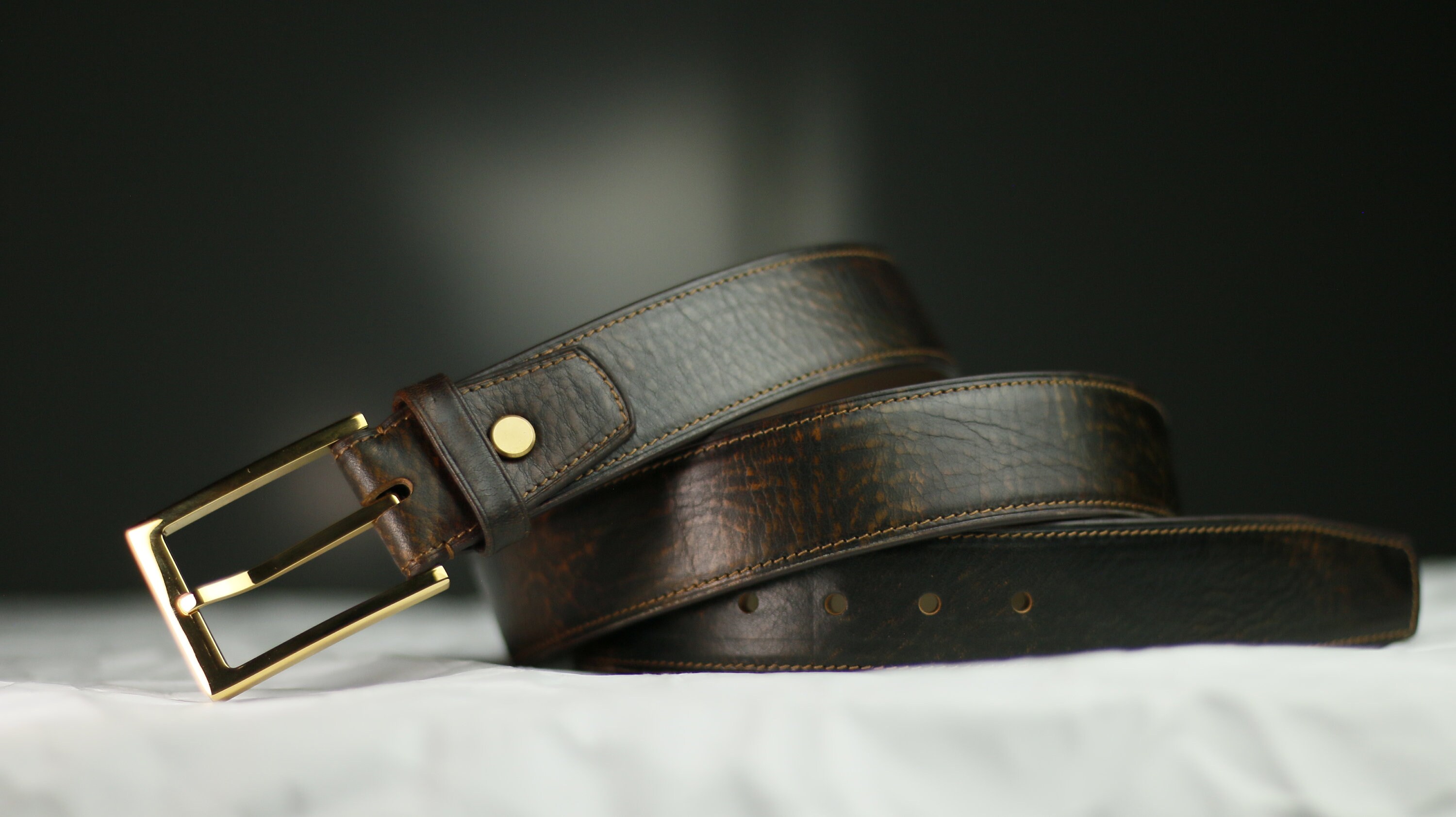 belt butero camo brown personalization width 3,5 cm , size 30 ,size 32 ,  size 34 , size 36 , size 38