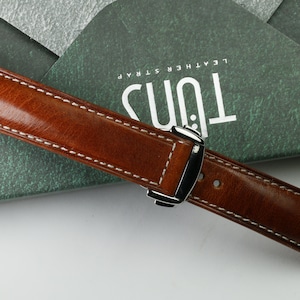 omega tuscany Bordeaux leather padded watch strap-TUSCANY Omega -BORDEAUX-FE-K-M-V-