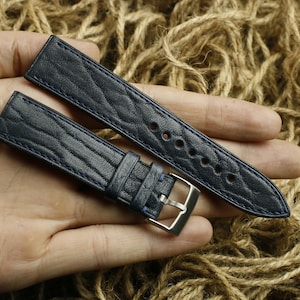 Bison Lederarmband navy - BO RUNG-NAVY-0-S-M-N-