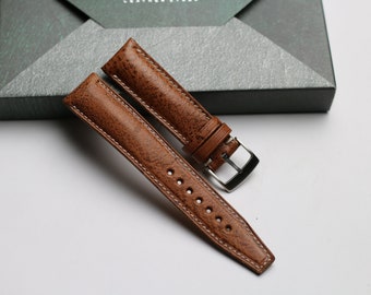 Handgefertigtes Vintage Conag Lederarmband gepolstert, Custom Size - VI20