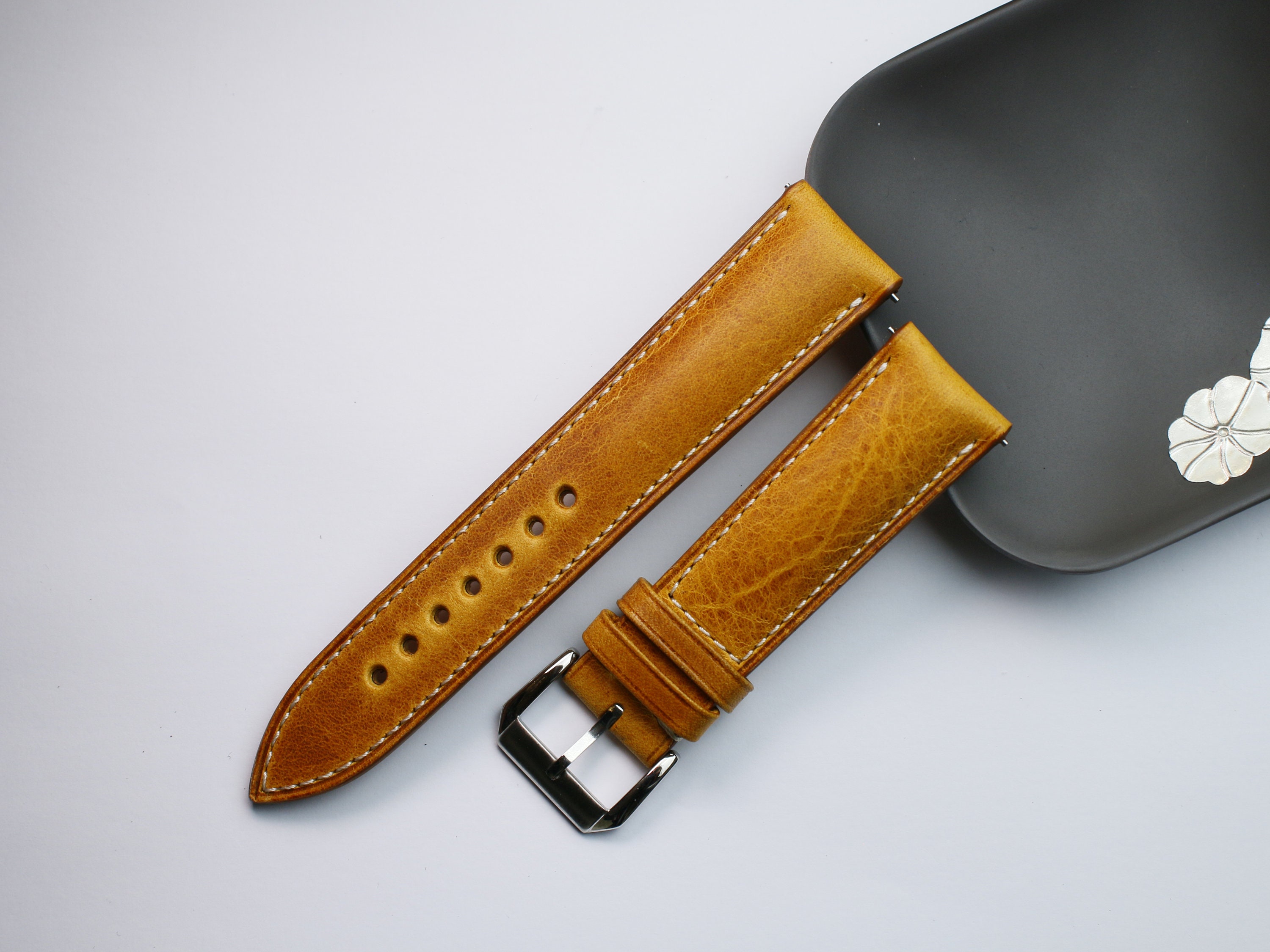 Waxy Golden Yellow Watch Strap , ,24mm 22mm,21mm,20mm 19mm Waxy Golden Yellow Watch Strap , ,24mm 22mm,21mm,20mm 19mm