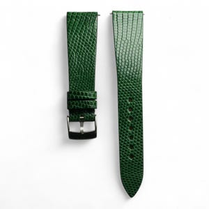 lizard green slim Leather watch strap-KD-Green-0-0-0ke-N-